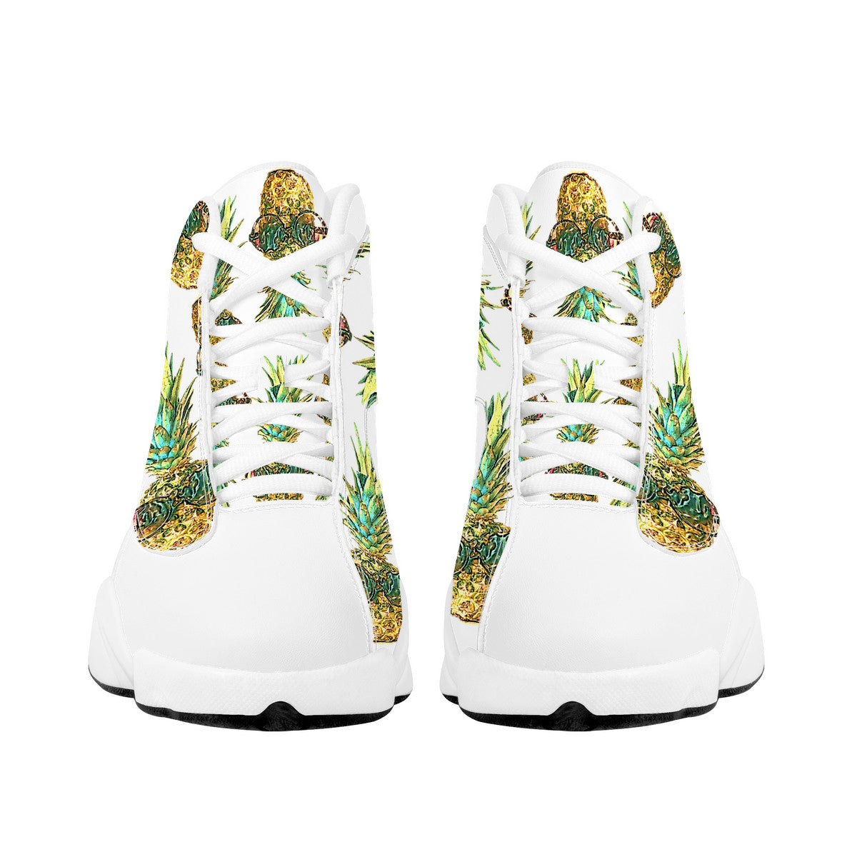 Pineapple Man Basketball Shoes - White