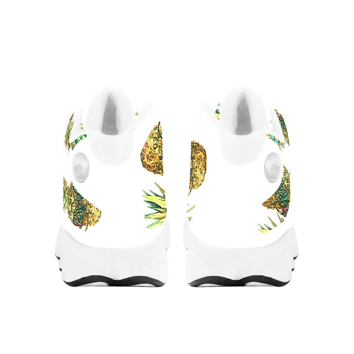 Pineapple Man Basketball Shoes - White