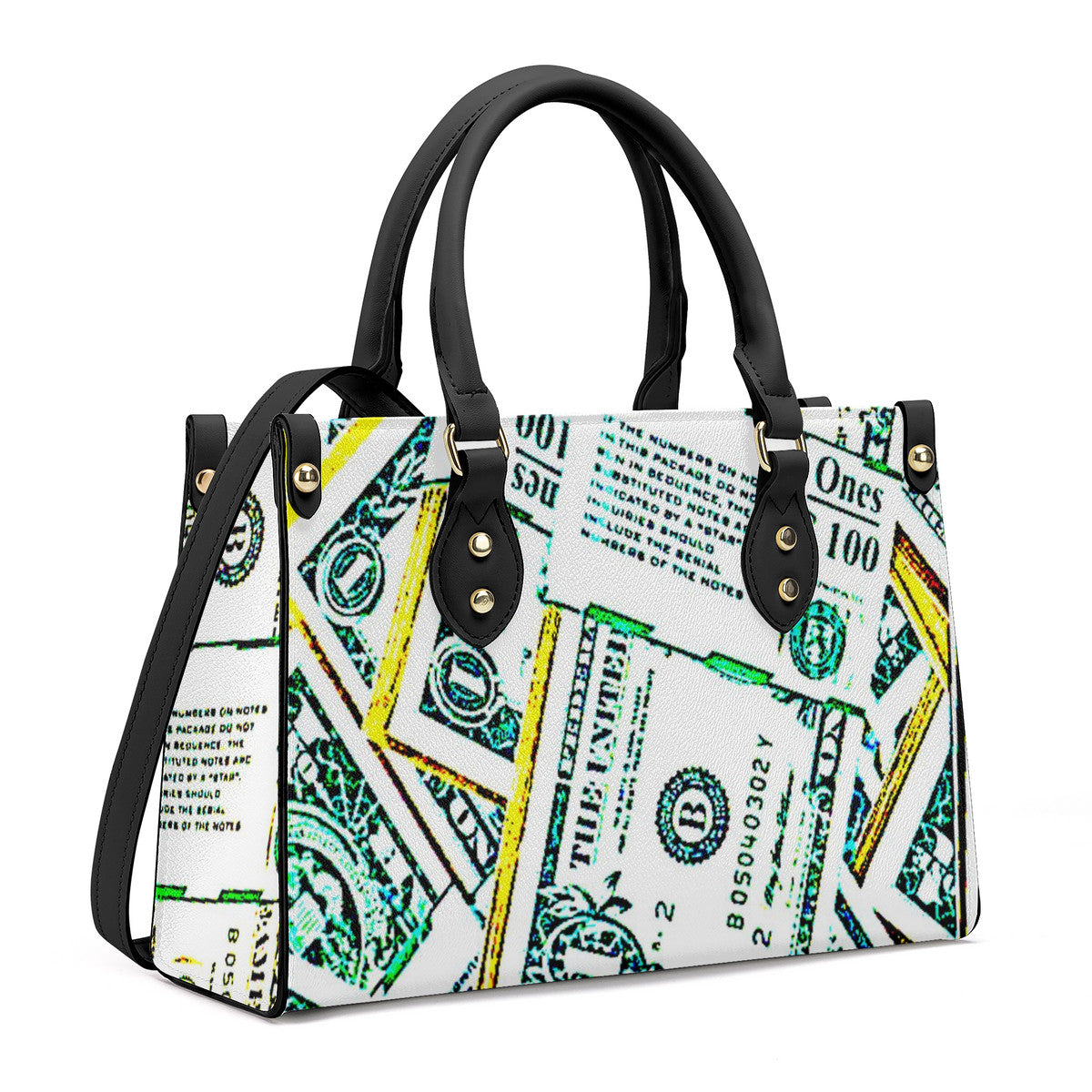 SF_B3 Luxury Women PU Tote Bag - Black