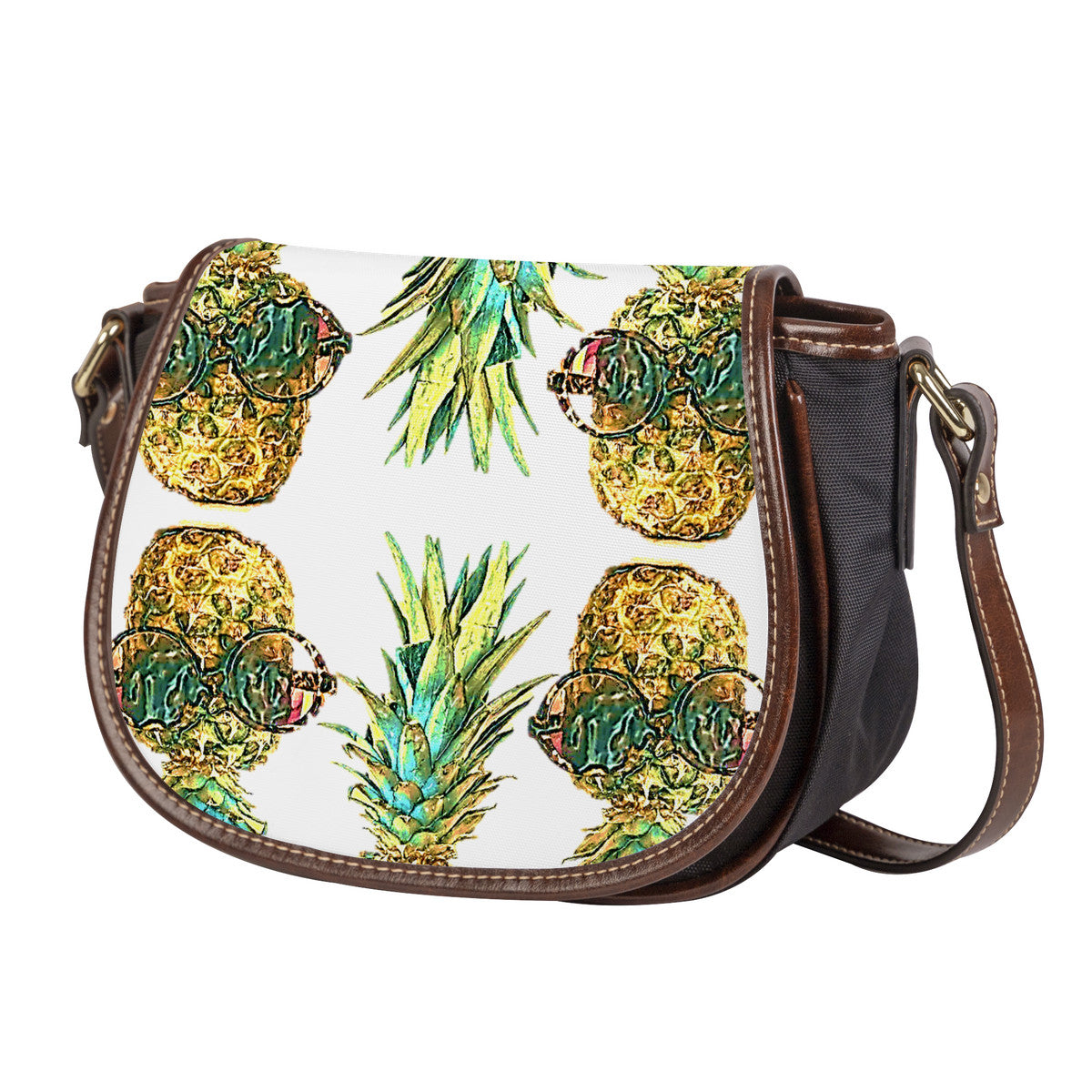 Pineapple Man Saddle Bag