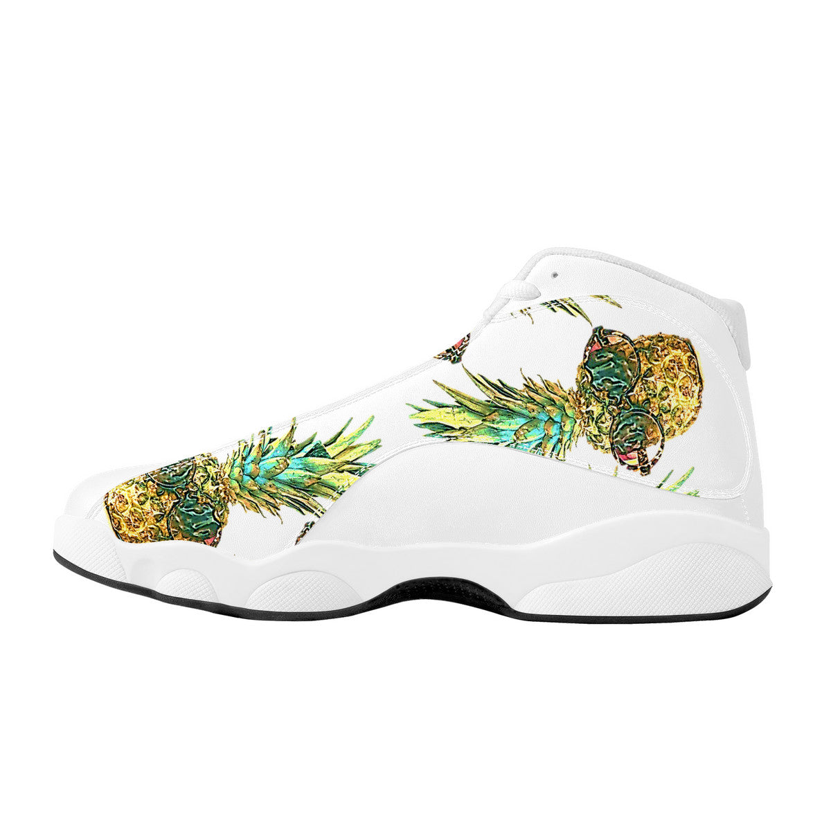 Pineapple Man Basketball Shoes - White