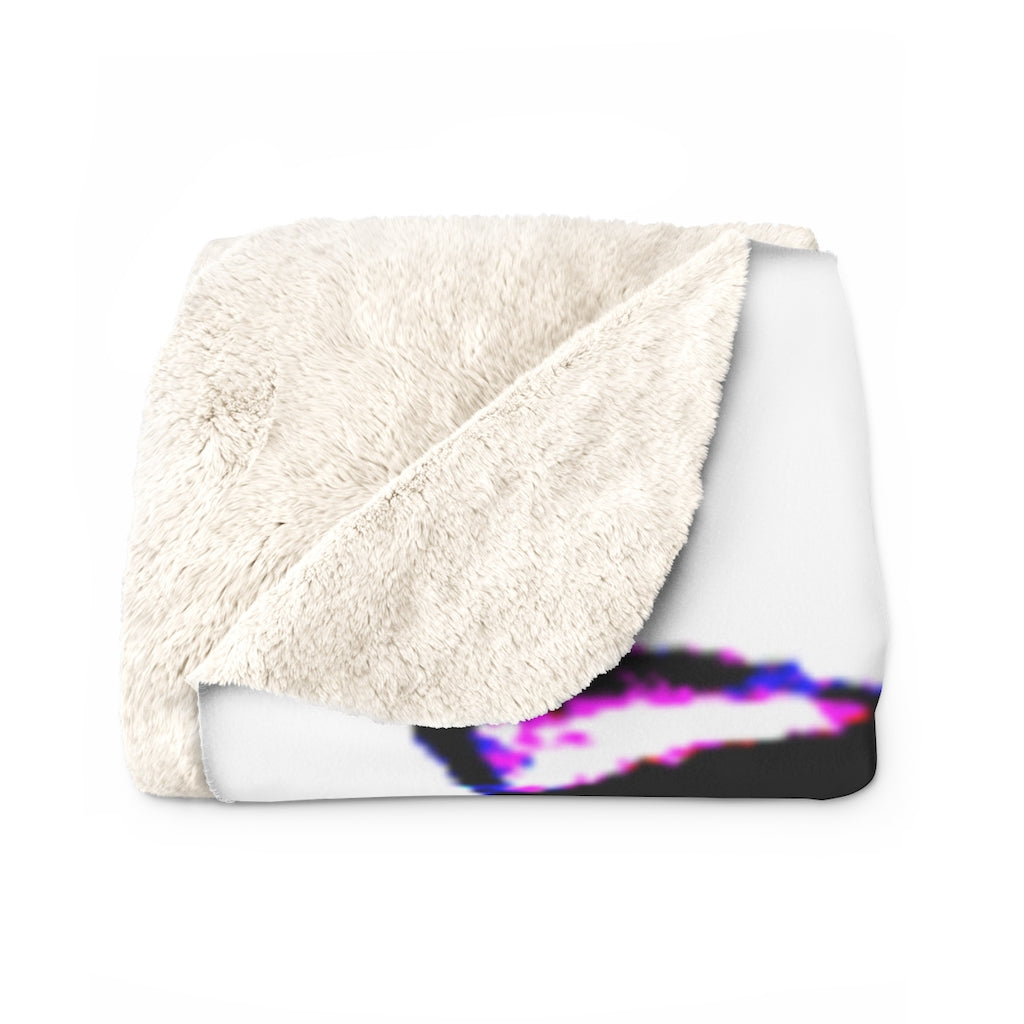 Branded Floral Sherpa Fleece Blanket