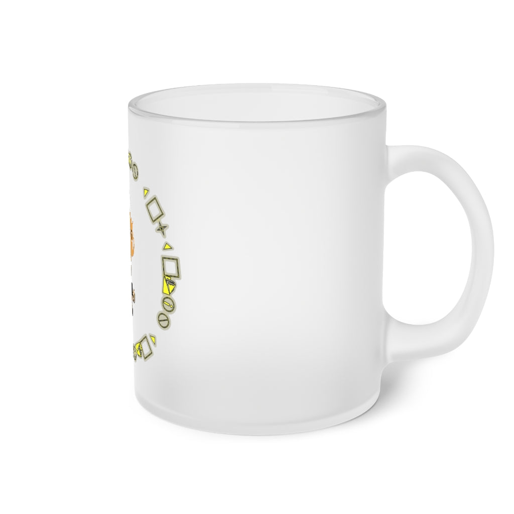 Logo Frosted Glass Mug