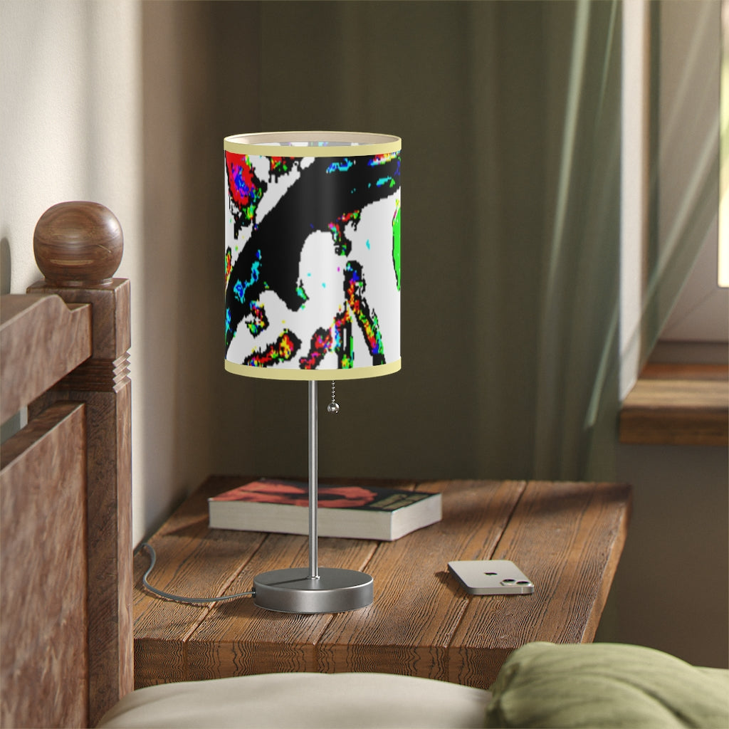 Painted Money Lamp on a Stand, US|CA plug