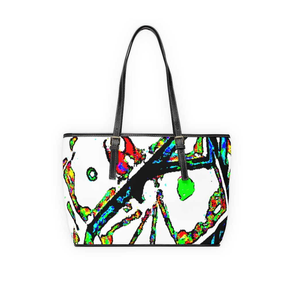 Painted Money PU Leather Shoulder Bag