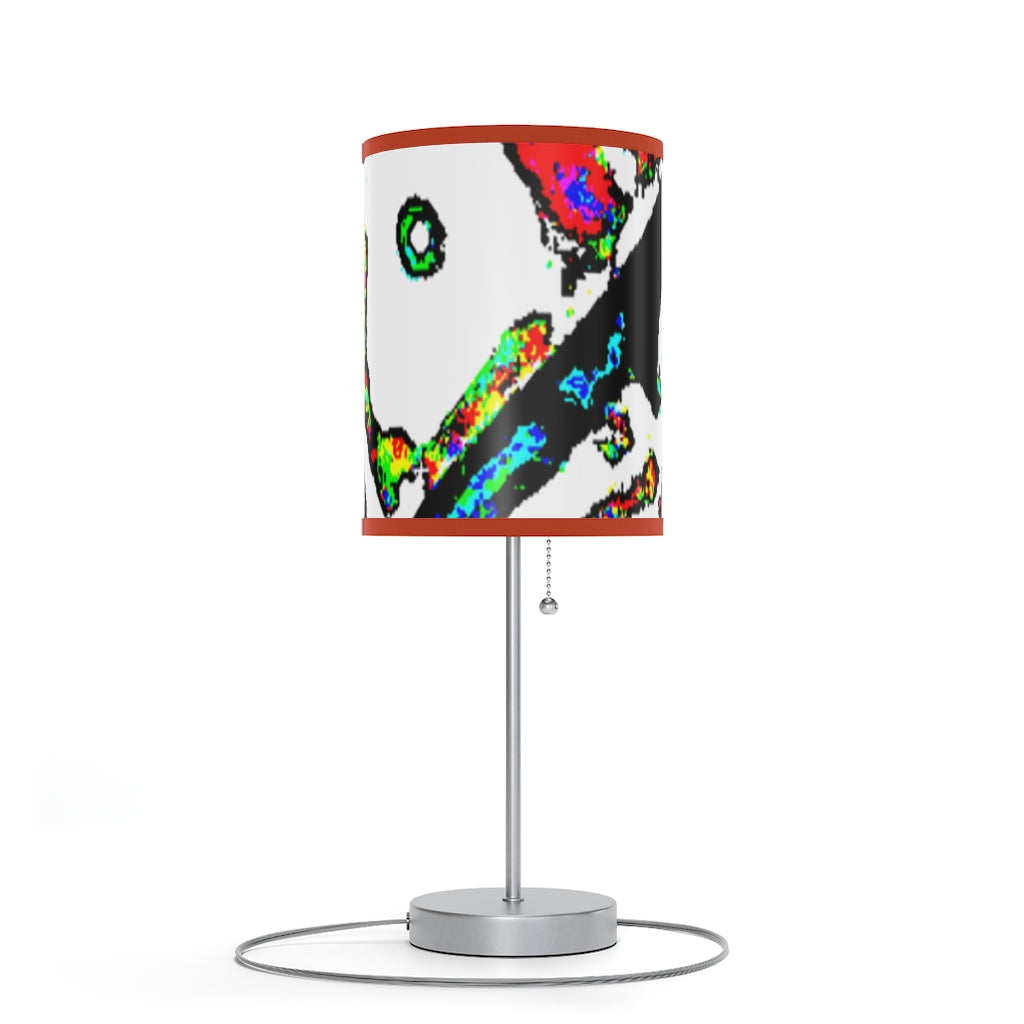 Painted Money Lamp on a Stand, US|CA plug