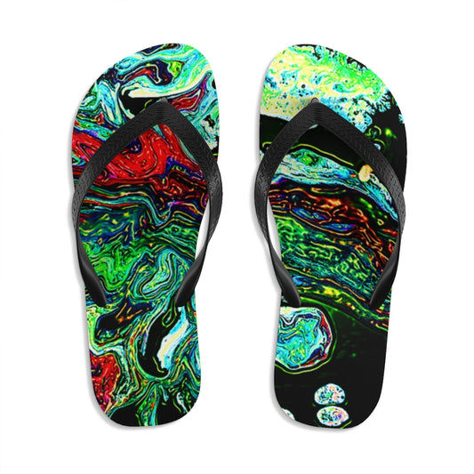 CDEJ Green Unisex Flip-Flops