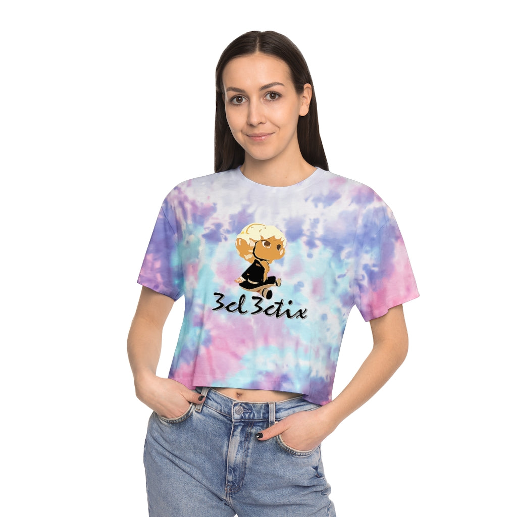 Branded Women's Tie-Dye Crop Tee