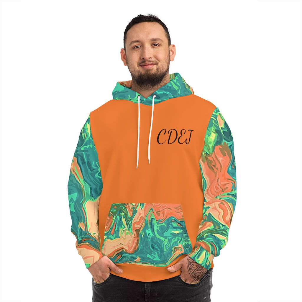 CDEJ Green Marble AOP Fashion Hoodie