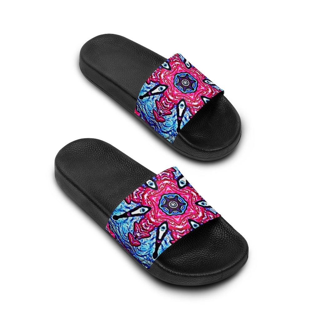 Multi-Colored Women's Slide Sandals