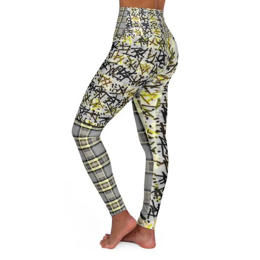 Patchwork Plad Branded Leggings