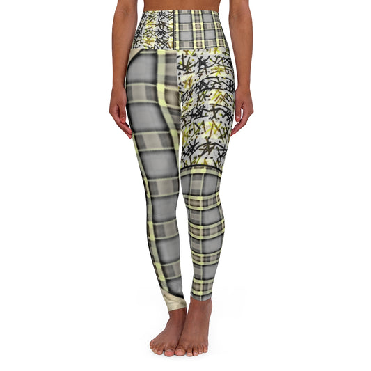 Patchwork Plad Branded Leggings