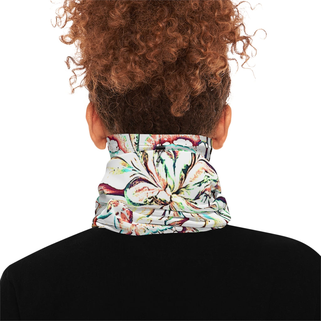 Psycho Print Winter Neck Gaiter With Drawstring