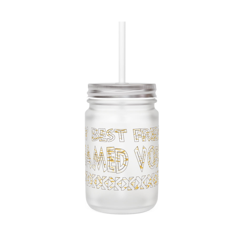 Graphic Vodka Mason Jar