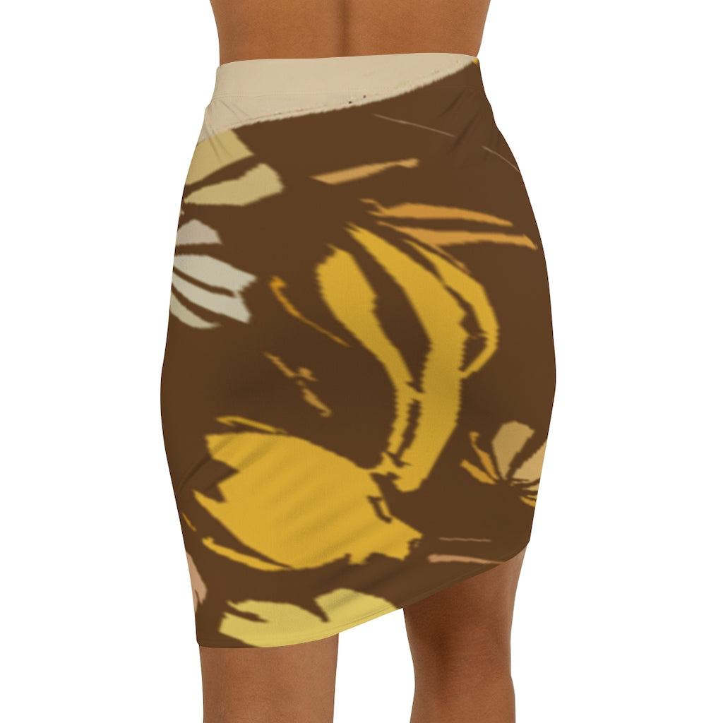 Brown Women's Mini Skirt