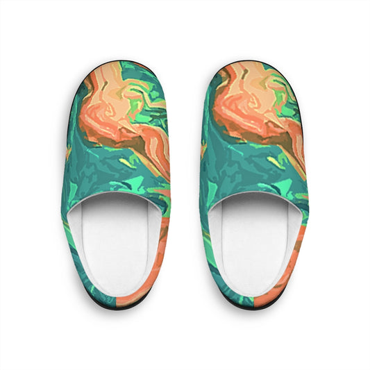 CDEJ Green Marble Indoor Slippers