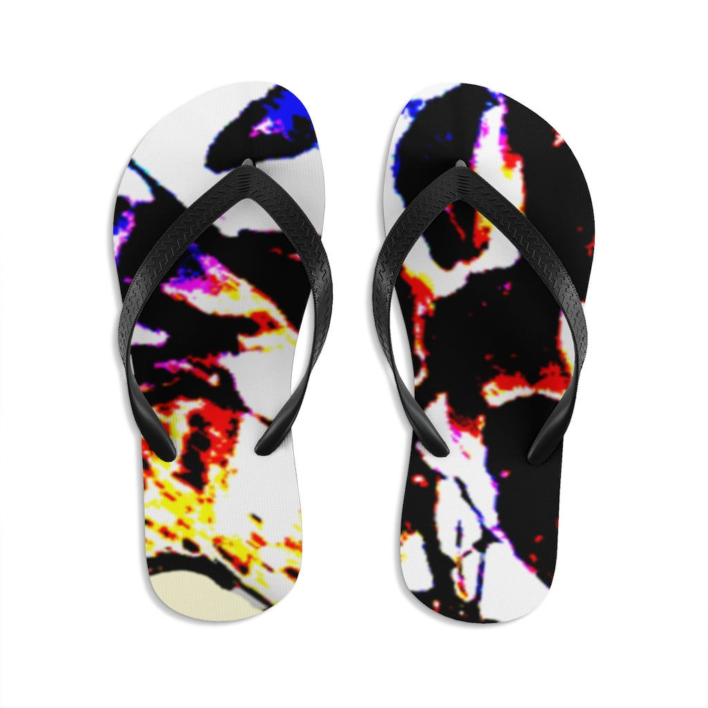 Floral Unisex Flip-Flops