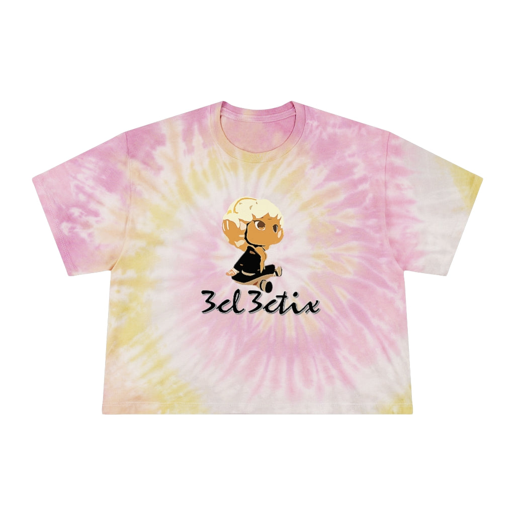 Branded Women's Tie-Dye Crop Tee