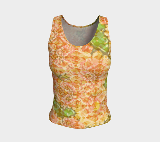 Faded Floral Tank Top