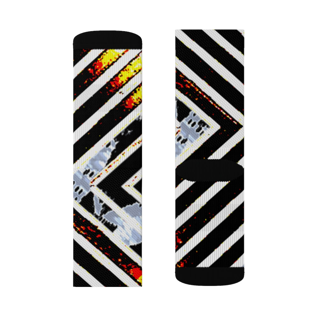 Stripped Sublimation Socks