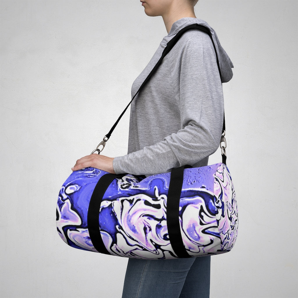 CDEJ Purple Marble Duffel Bag