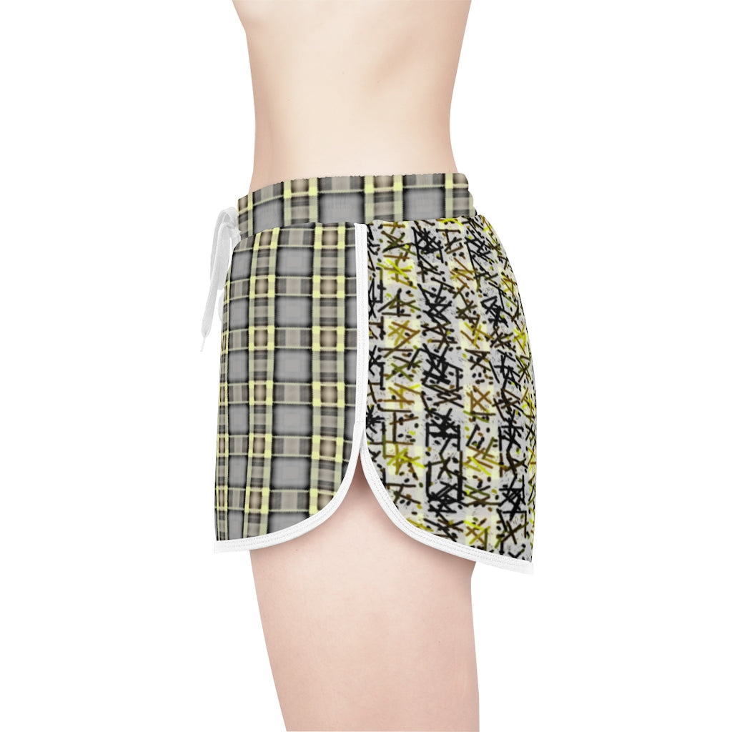 Patchwork Women's Relaxed Shorts (AOP)