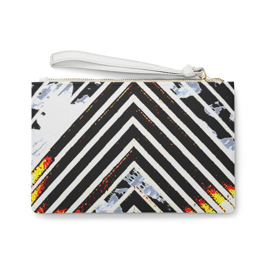 Stripped Clutch Bag