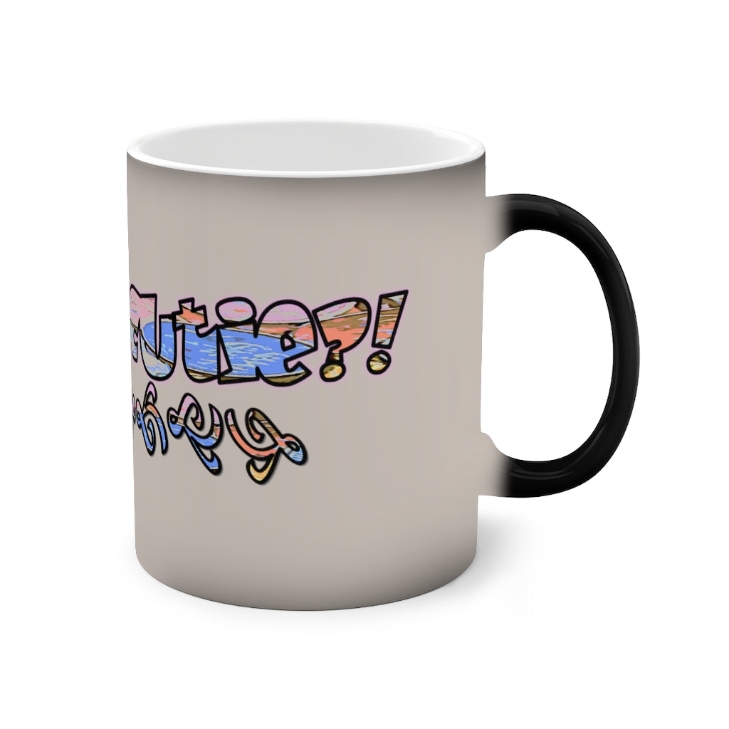 Graphic "Cutie" Color-Changing Mug, 11oz