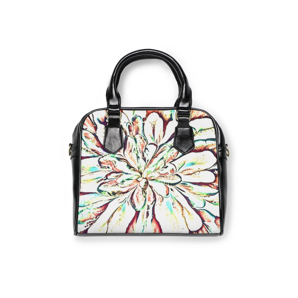 Psycho Print Shoulder Handbag