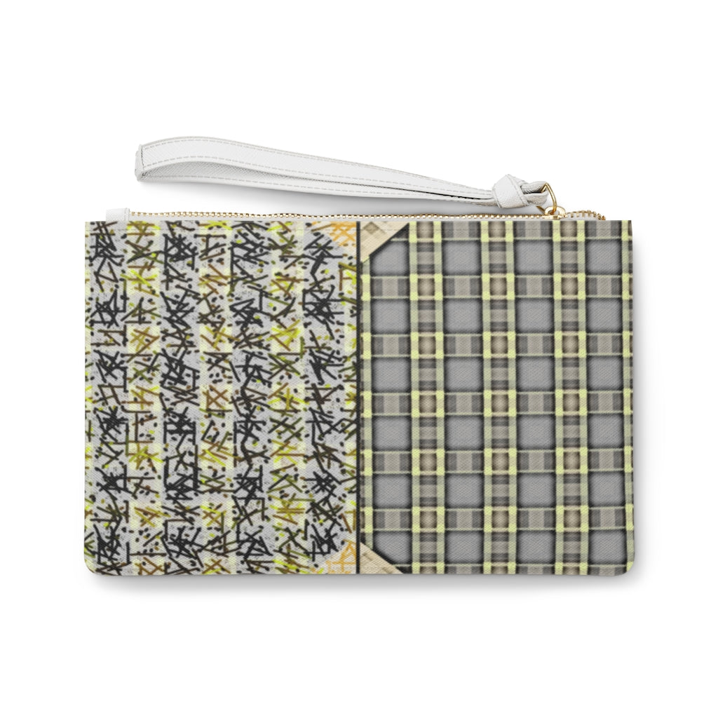 Patchwork Plad Clutch Bag