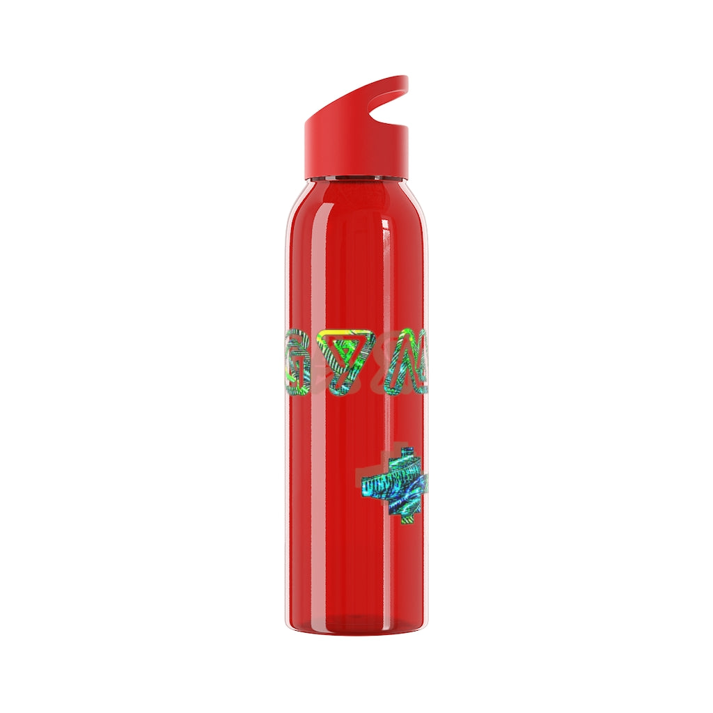 Graphic "Gym Rat" Sky Water Bottle