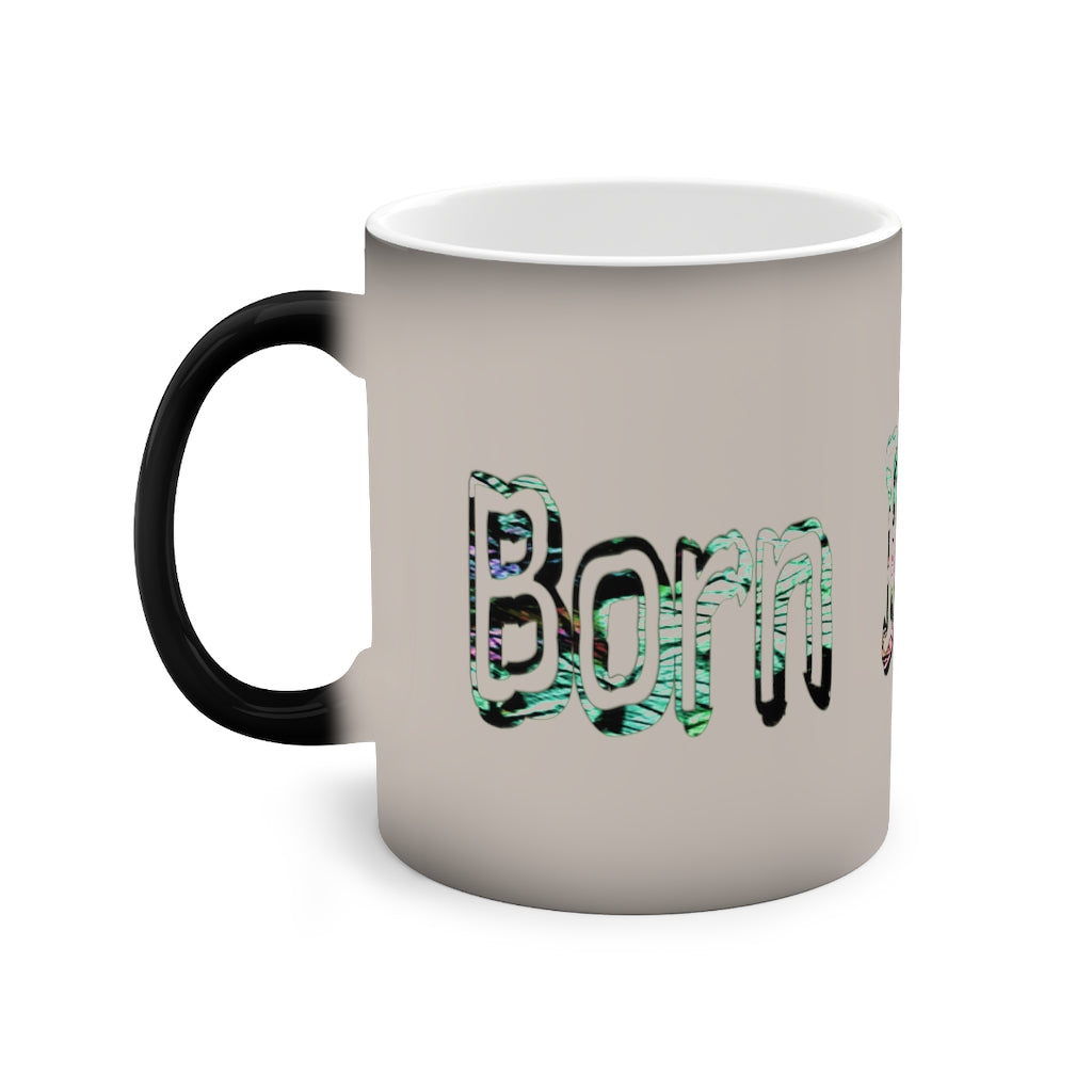 Graphic Born Irritated Color-Changing Mug, 11oz