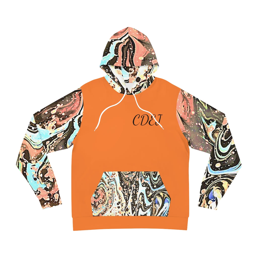 CDEJ Light Brown Marble AOP Fashion Hoodie