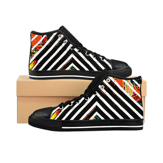 Multi-Stripped Men's High-top Sneakers