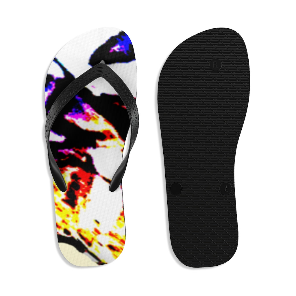 Floral Unisex Flip-Flops