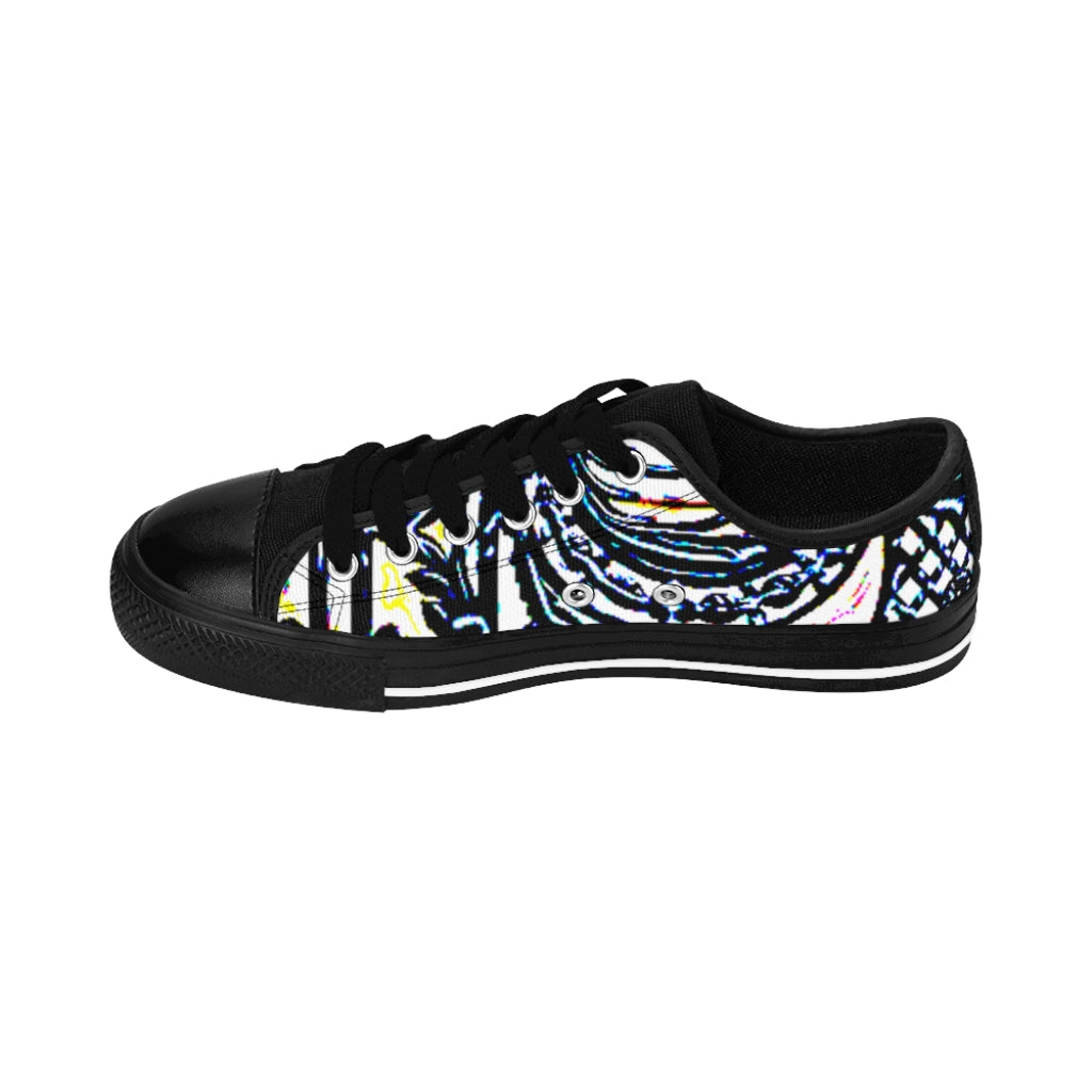 Faux Baroque Print Women's Sneakers