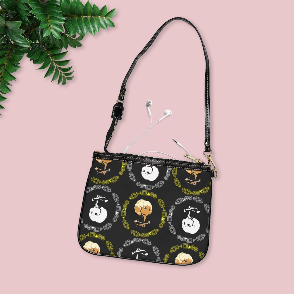 Branded Pattern Small Shoulder Bag