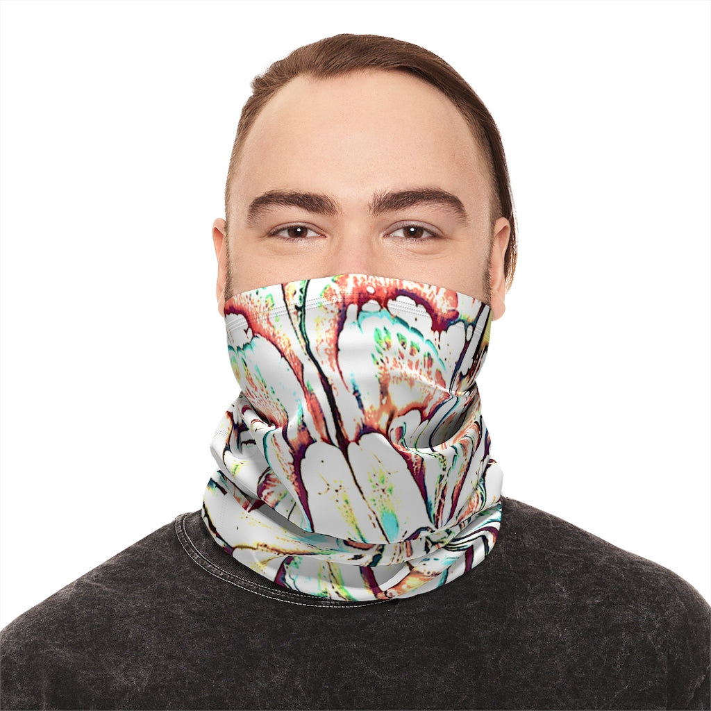 Psycho Print Winter Neck Gaiter With Drawstring