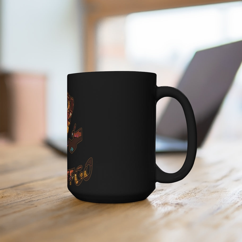 Graphic "Coffee" Black Mug 15oz