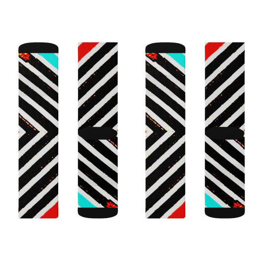 Special Stripped Sublimation Socks