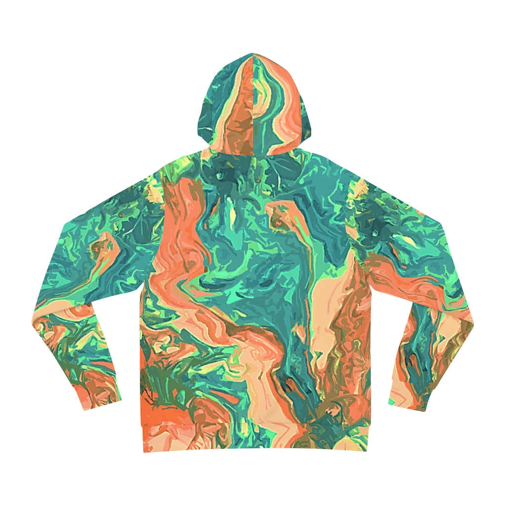 CDEJ Green Marble AOP Fashion Hoodie