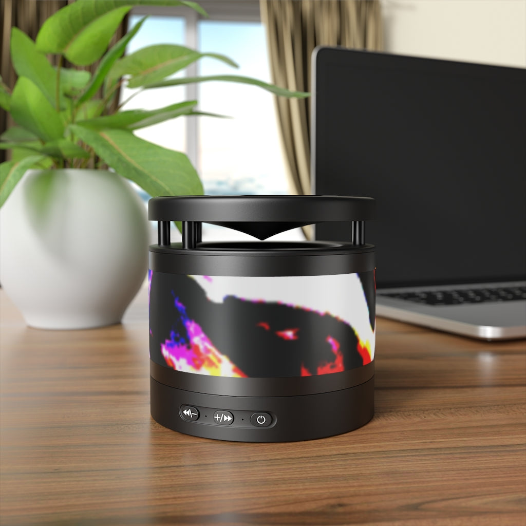 Floral Metal Bluetooth Speaker and Wireless Charging Pad