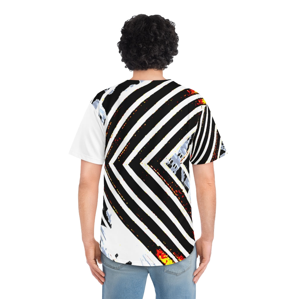 Stripped Men's Baseball Jersey