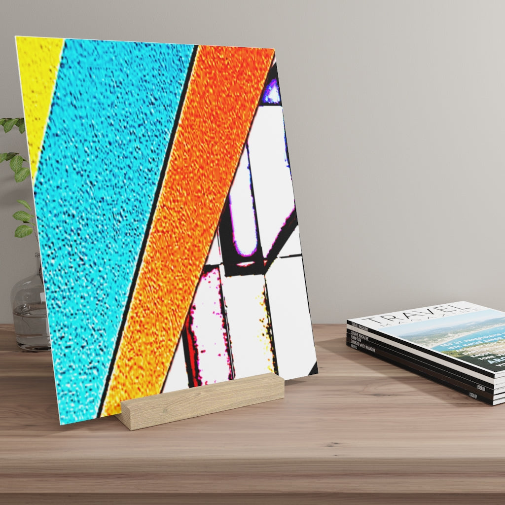 Abstract Gallery Board with Stand