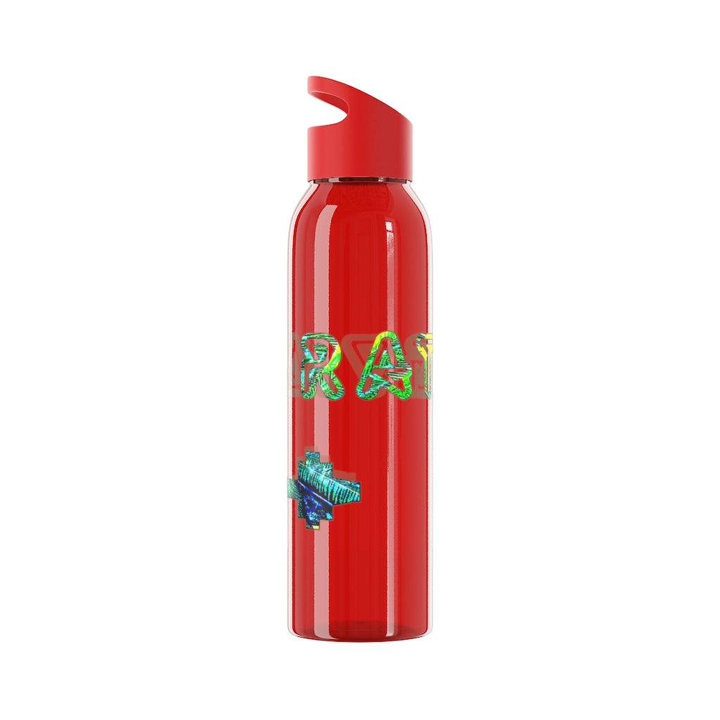 Graphic "Gym Rat" Sky Water Bottle