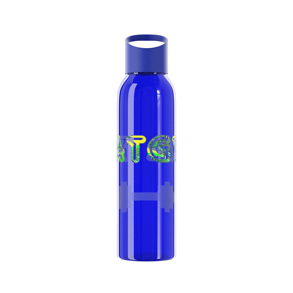 Graphic "Gym Rat" Sky Water Bottle