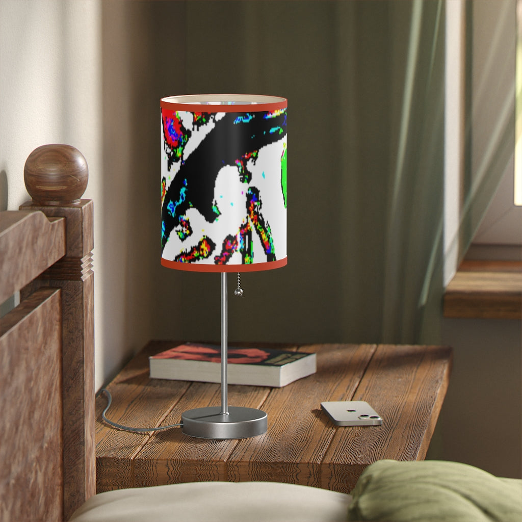 Painted Money Lamp on a Stand, US|CA plug