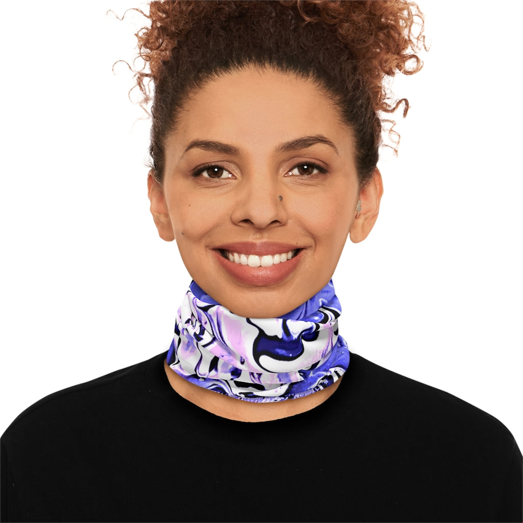 CDEJ Purple Marble Lightweight Neck Gaiter