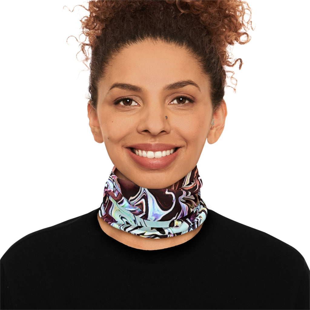 CDEJ Turquoise Marble Lightweight Neck Gaiter