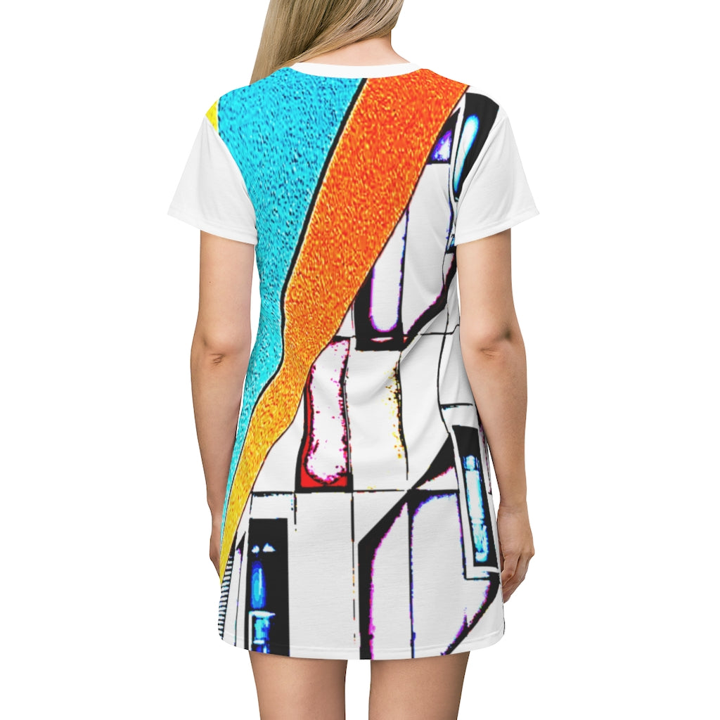 All Over Print T-Shirt Dress